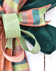 Orange and Green Bow