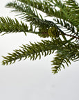Outdoor safe faux pine greenery with textured needles