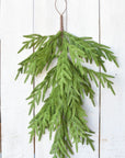 26" Faux Norfolk Teardrop Swag - Real Touch