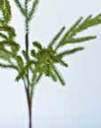 25" Faux Green Norfolk Pine - Cypress Spray Stem