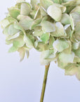 19" Faux Hydrangea Stem Shades of Green