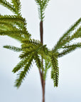 25" Faux Green Norfolk Pine - Cypress Spray Stem