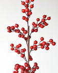 Weather proof foam berries in bright Christmas red