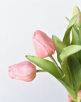 11.75" Faux Real Touch Light Pink Tulip Stem Bundle