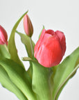 11.75" Faux Real Touch Dark Pink Tulip Stem Bundle
