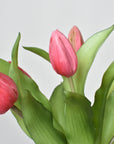 11.75" Faux Real Touch Dark Pink Tulip Stem Bundle