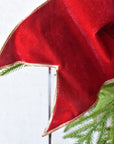 6"x44" Deep Red Velvet "Merry Christmas" Embroidered Sash
