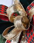 Red Green Harlequin Bow