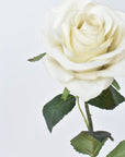 21.5" Faux Dirty Cream Rose Bud Stem