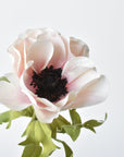 17" Faux Anemone Cream and Pink