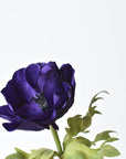 17" Faux Anemone Purple