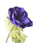 17" Faux Anemone Purple