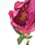 22" Faux Magenta Peony Stem