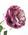 26" Faux Garden Rose - Vintage Dusty Pink Purple