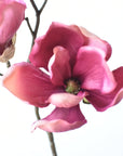 19" Faux Magnolia Stem Dark Mauve