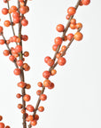 43" Faux Outdoor Orange Berry Stem