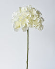 24" Faux Hydrangea Stem Creamy White