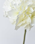 24" Faux Hydrangea Stem Creamy White