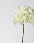 24" Faux Hydrangea Stem Creamy White
