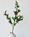 38" Faux Real Touch Holly Branch