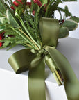 Red Ranunculus/Holly/Norfolk Pine Drop In X01