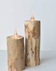 Wooden Faux LED Candles (2 Sizes available)