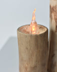 Wooden Faux LED Candles (2 Sizes available)