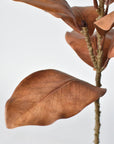 21" Faux Magnolia Leaf Stem : Toffee