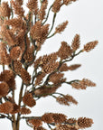 19" Faux Plastic Pinecone Bush