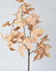 34" Faux Tan Maple Leaf Bundle (includes 2 Stems)