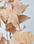 34" Faux Tan Maple Leaf Bundle (includes 2 Stems)