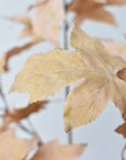 34" Faux Tan Maple Leaf Bundle (includes 2 Stems)