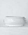 Creamware Oval Cachepot with Pomegranate