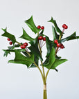 12" Faux Holly Bundle
