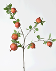 38" Faux Pomegranate Fruit Branch