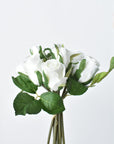 9" Faux White Rosebud Stem Bundle