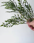27" Faux Mini Bamboo Leaf Stem
