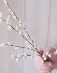 31" Faux Pussy Willow Stem