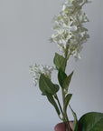28.5" Faux White English Lilac Stem