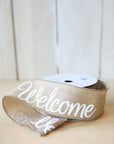 Flax Color Welcome Ribbon