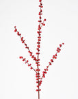 28" Faux Outdoor Red Berry Stem