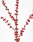 28" Faux Outdoor Red Berry Stem
