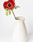 17" Faux Red Anemone Stem
