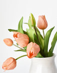 11.75" Faux Real Touch Orange Sorbet Tulip Stem Bundle