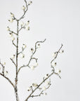 29" Faux Iced White Berry Stem