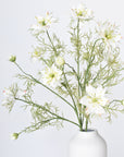 29" Faux White Nigella Stem