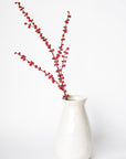28" Faux Outdoor Red Berry Stem