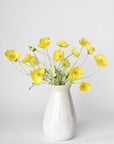 24" Faux Yellow Poppy Stem