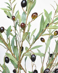 39" Faux Green Olive Stem