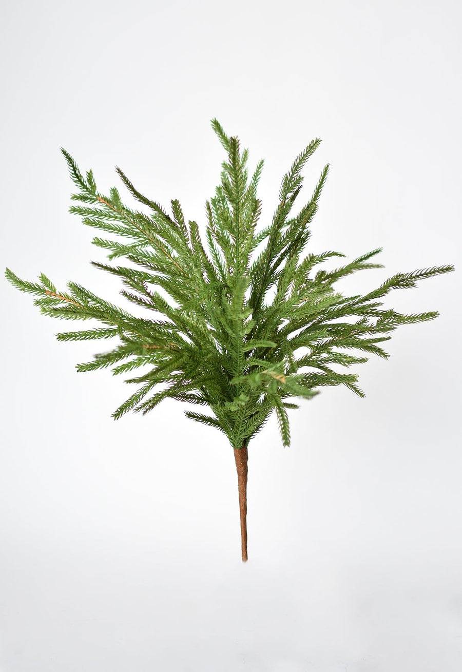 20" Faux Green Norfolk Pine Bush